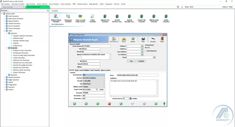 Wolvox CRM  